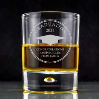 Personalised Graduation Whisky Tumbler Product Image
