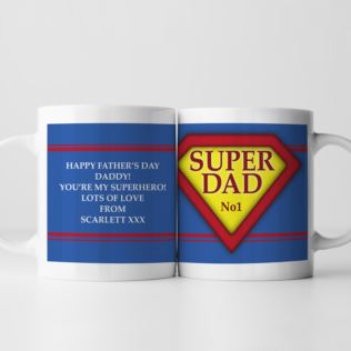 Super Dad Personalised Mug Product Image