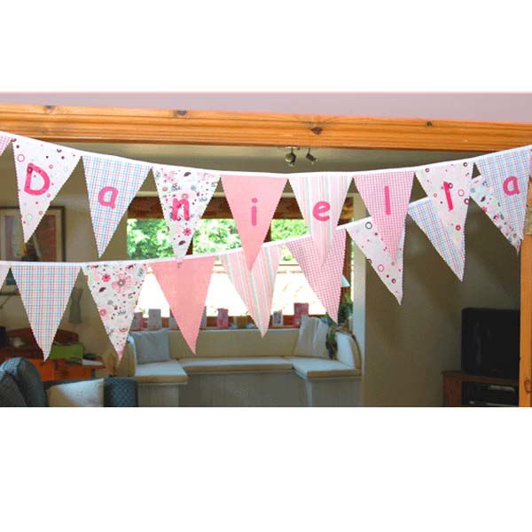 Personalised Cotton Bunting The T Experience