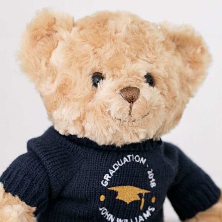 Embroidered Personalised Graduation Teddy Bear product image