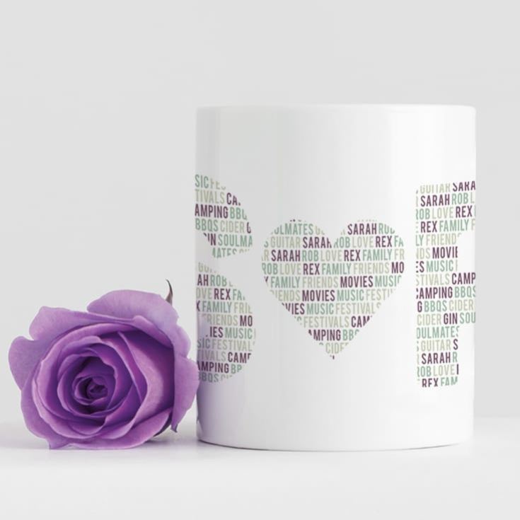 Personalised Couples Letter Mug product image