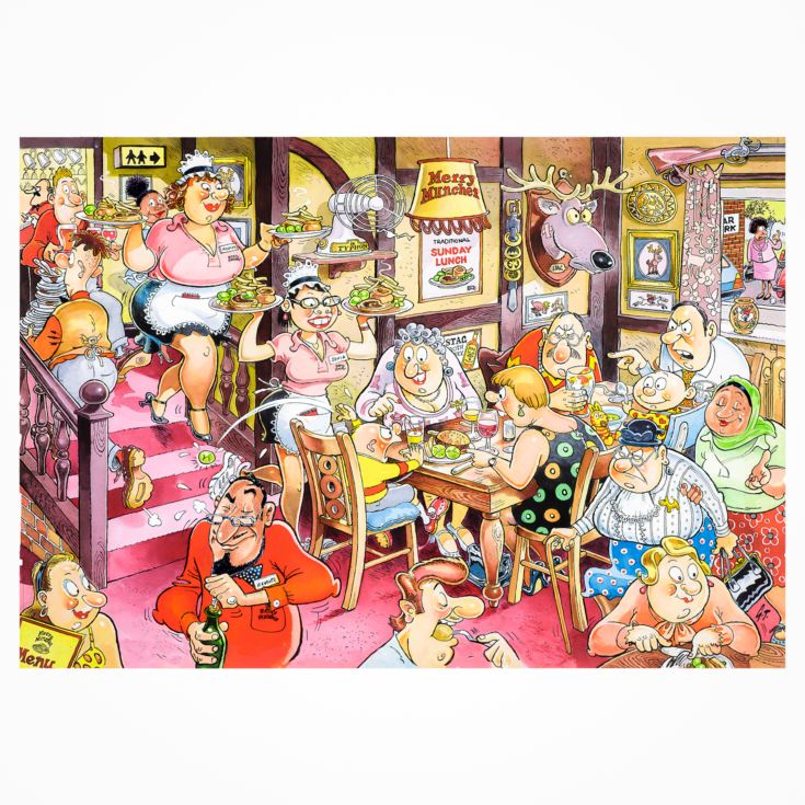 Wasgij Mystery Retro 5 Sunday Lunch Jigsaw Puzzle product image