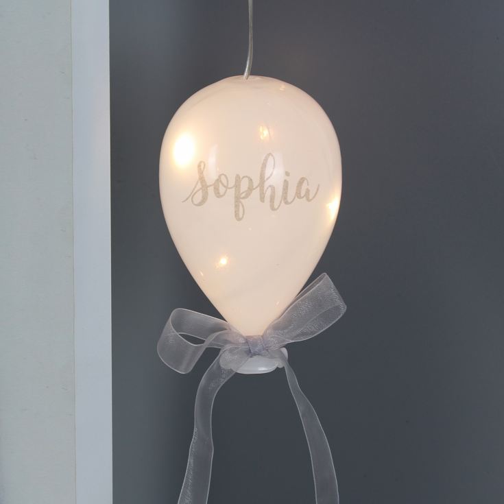 Personalised Message LED Hanging Glass Balloon product image