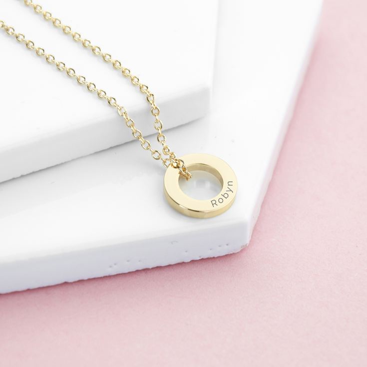 Personalised Mini Ring Necklace product image