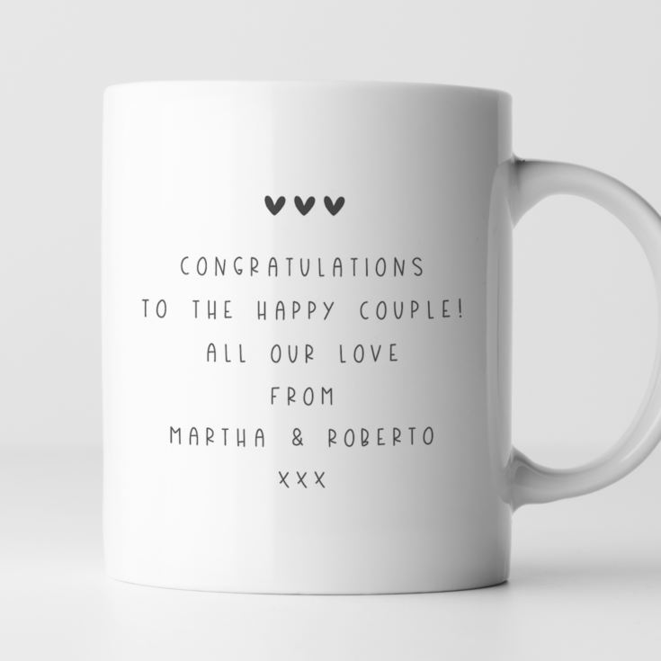 Personalised Wedding Photo Upload Pair Of Mugs product image