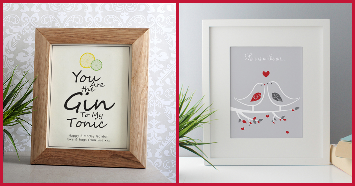 Gin And Tonic Framed Print & Love Is In The Air Framed Print