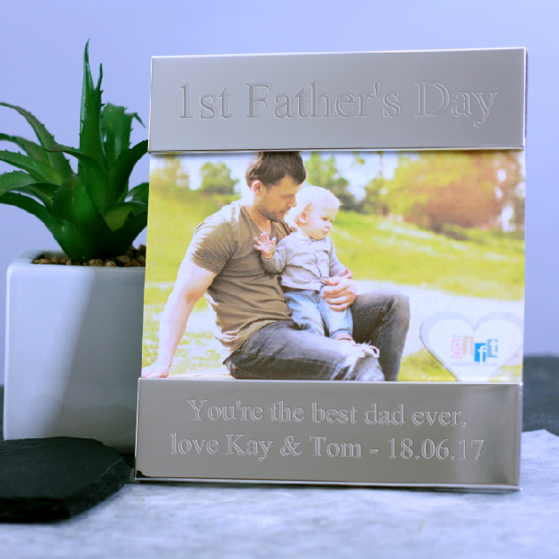 1st Father's Day Personalised Photo Frame
