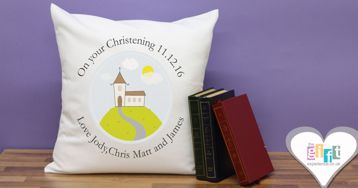 Modern Christening Cushion