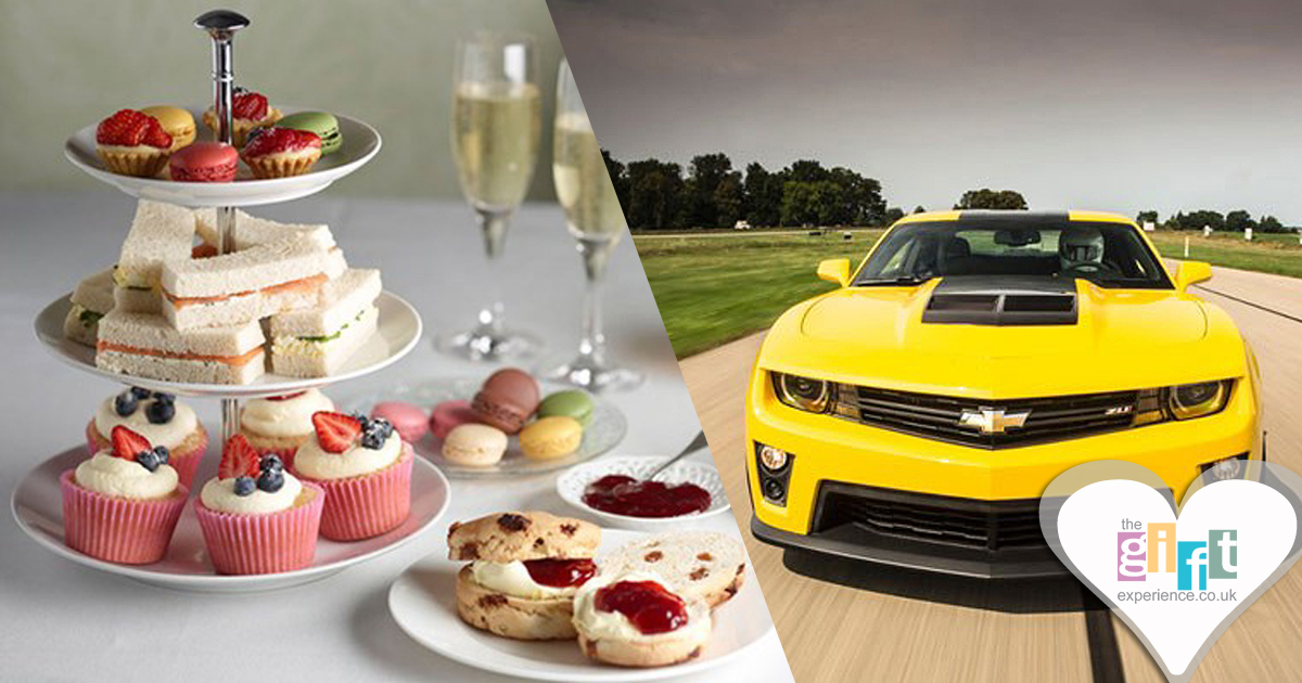Afternoon tea or Super Car Driving Thrill