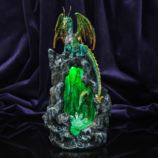 Mystic Legends Green Dragon Figurine with Light 29cm