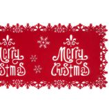 Red Felt Merry Christmas Runner 1.5m