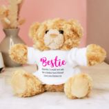 Personalised #Bestie Teddy Bear