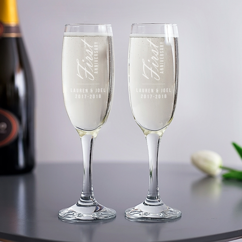 personalised champagne saucers