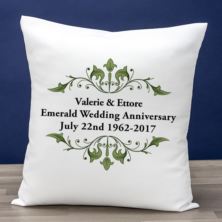 Personalised Emerald Anniversary Cushion
