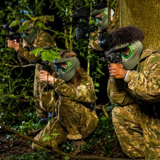 Forest Paintballing for Four with 200 Paintballs and Pizza Product Image