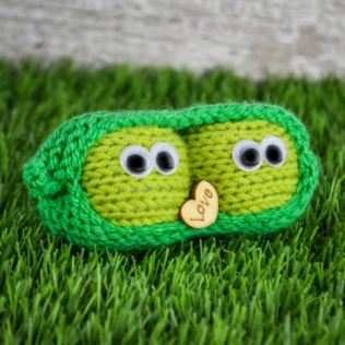 Hand Knitted Amigurumi Two Peas in a Pod Product Image