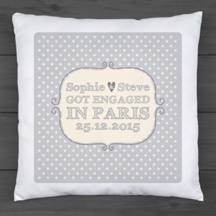 Personalised Engagement Cushion Product Image