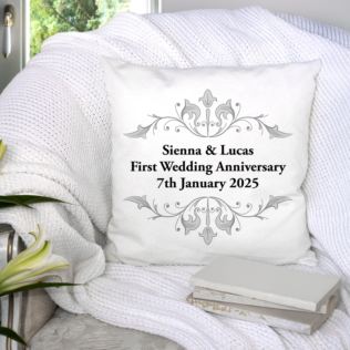 Personalised First Anniversary Cushion Product Image