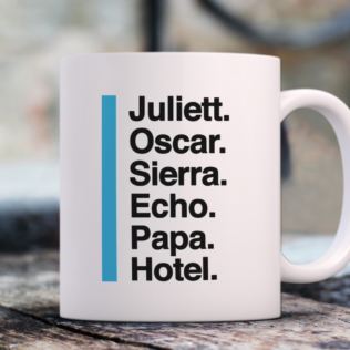 Personalised Phonetic Alphabet Name/Phrase Mug Product Image