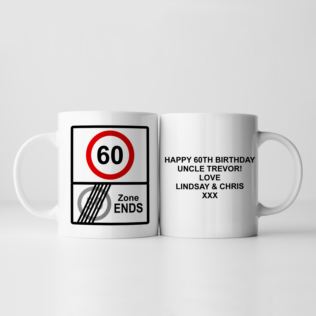 Personalised Zone Ends 60th Birthday Mug Product Image