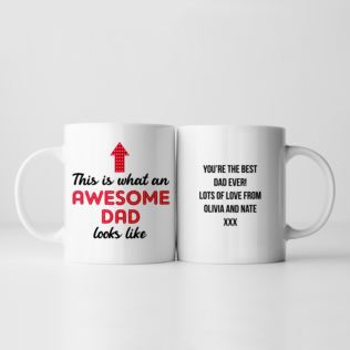 Personalised Awesome Dad Mug Product Image