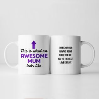 Personalised Awesome Mum Mug Product Image