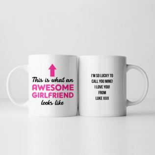 Personalised Awesome Girlfriend Mug Product Image