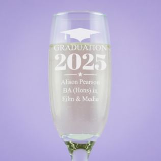 Personalised Graduation Prosecco Glass Product Image