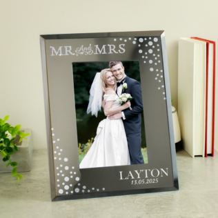 Personalised Diamante Mr and Mrs Frame Product Image