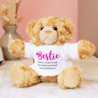 Personalised #Bestie Teddy Bear Product Image