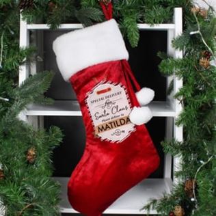 Personalised Special Delivery Luxury Stocking Product Image