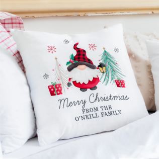 Personalised Gonk Christmas Cushion Product Image