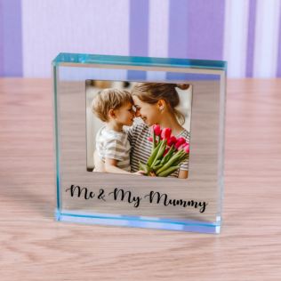 Me & My Mummy Photo Upload Glass Token Product Image