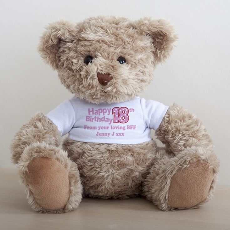 18th Birthday Personalised Honey Bear | The Gift Experience