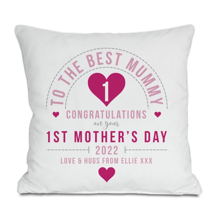 Personalised First Mother's Day Cushion The Gift Experience