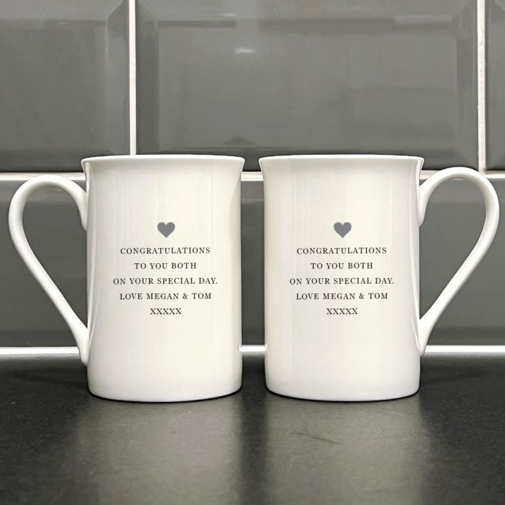 Personalised 25th Anniversary Bone China Mugs product image