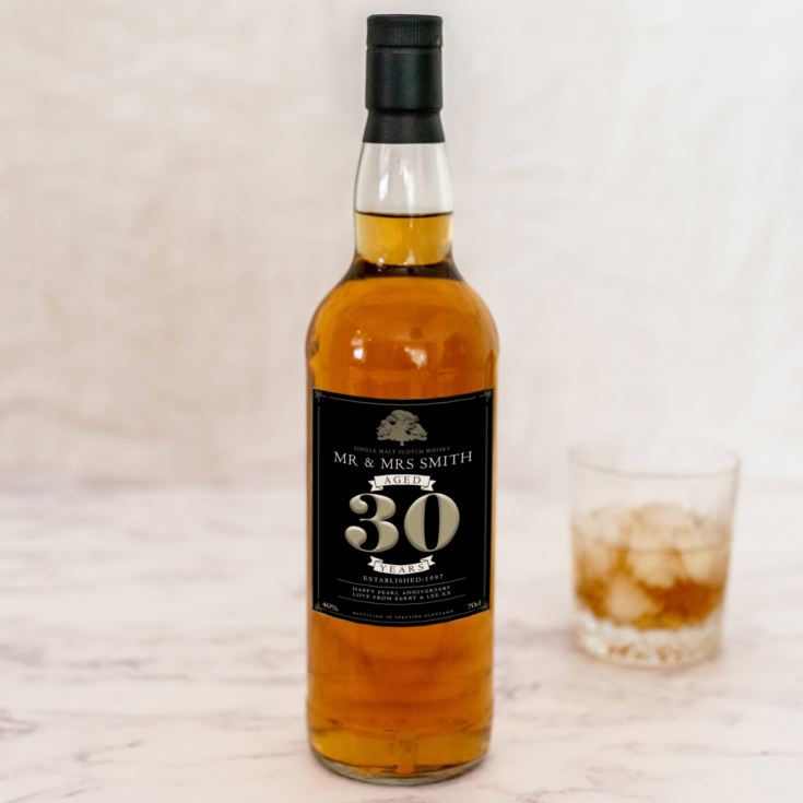 Personalised 30th Wedding Anniversary Single Malt Whisky product image