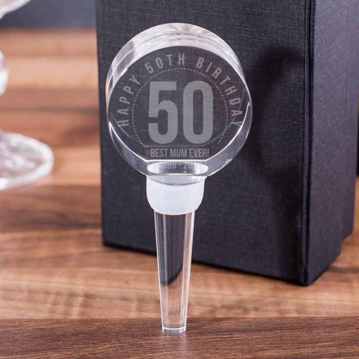 personalised-50th-birthday-optical-crystal-bottle-stopper-the-gift