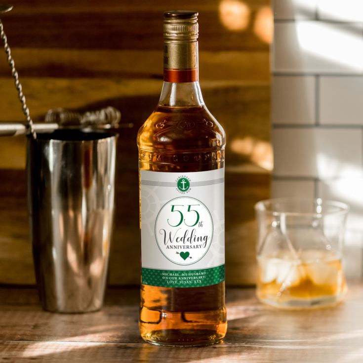 Personalised 55th Anniversary Spiced Rum product image