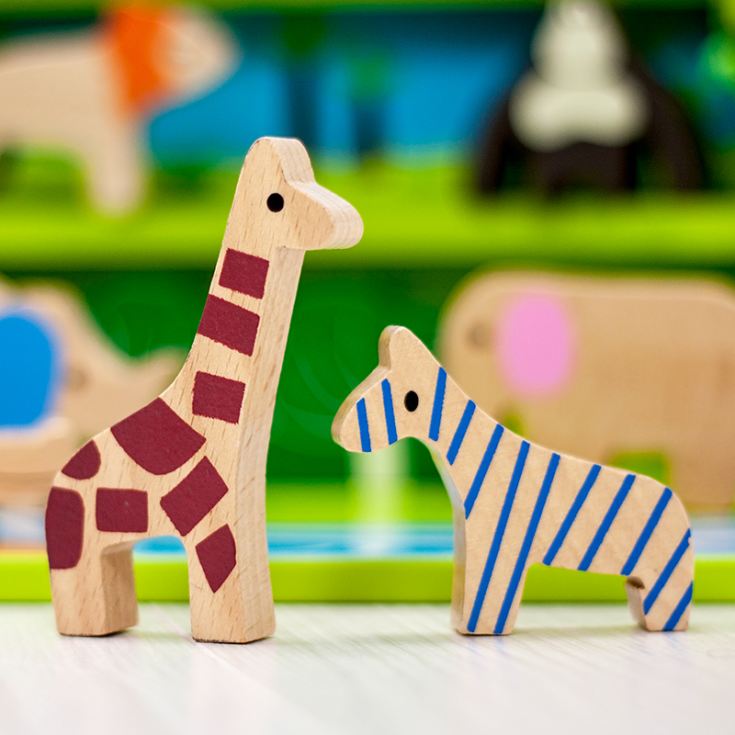 Personalised Wooden Zoo Play Box | The Gift Experience