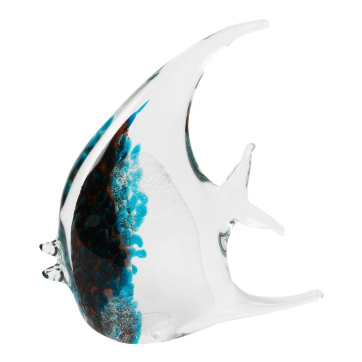 Objets d'art Glass Figurine - Black & Blue Fish product image