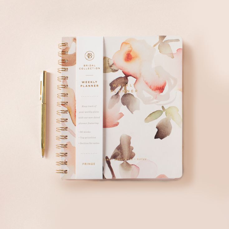 FLORAL NON DATED WEEKLY PLANNER product image