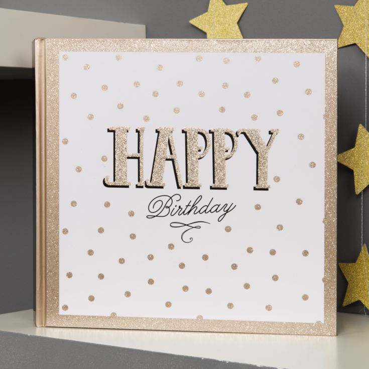 Signography Glitter Scrapbook Album - Happy Birthday | The Gift Experience