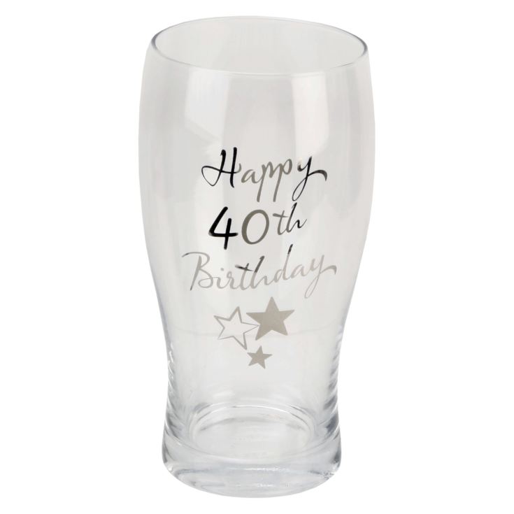Milestones Beer Glass 40th Birthday product image