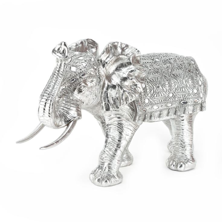 Standing Elephant Trunk Up Figurine 21