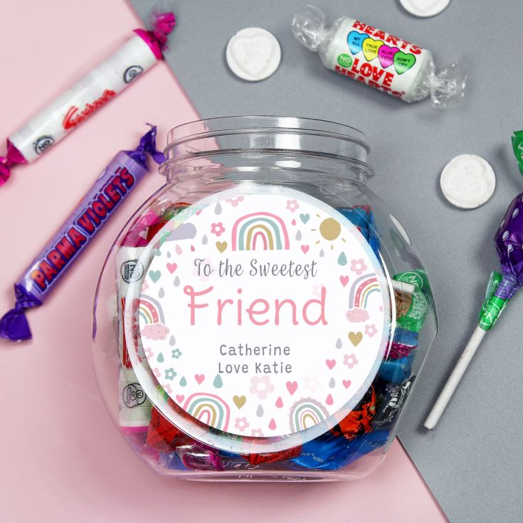 Personalised Rainbows & Sunshine Sweet Jar product image