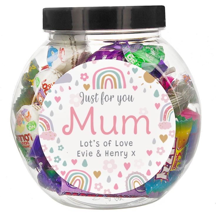 Personalised Rainbows & Sunshine Sweet Jar product image