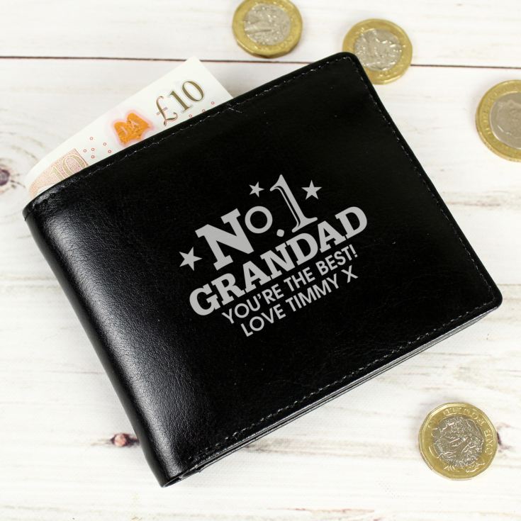 Personalised No.1 Leather Wallet product image