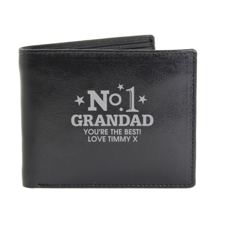 Personalised No.1 Leather Wallet product image