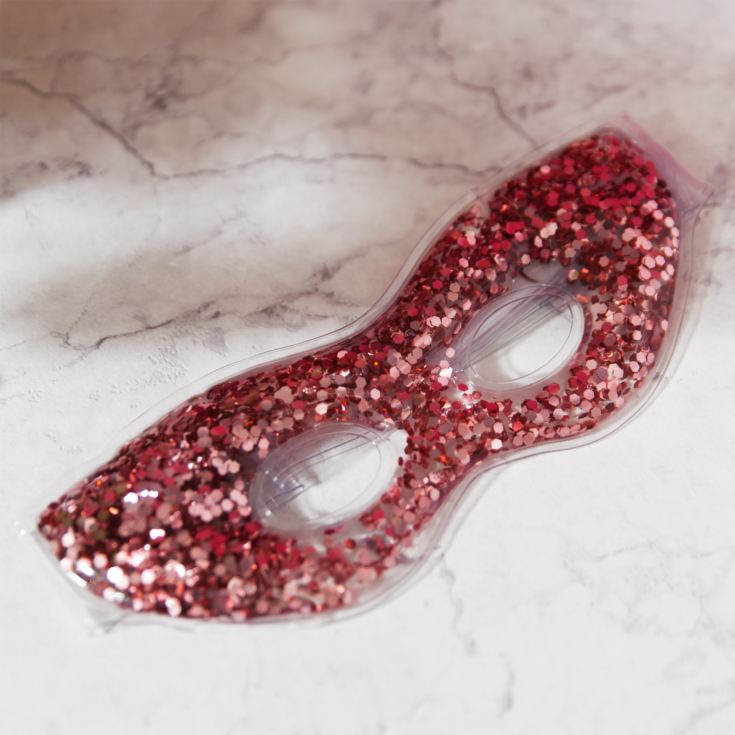 glitter gel eye mask